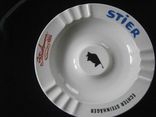 großer Stammtisch Aschenbecher 27cm Firma Strothmann 1886 STIER Steinhäger, TOP