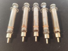 Lot alte Spritze Refila Kanüle Glasspritze Arzt Zahnarzt Praxis Tierarzt Medizin