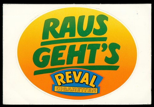 Werbe aufkleber reval - werbe,