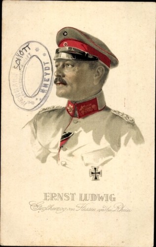 Künstler großherzog ernst - ak,