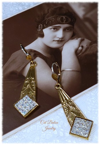 Ohrringe art deco - true, vintage
