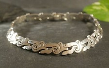 Schwere 925 Silber Kette Collier Mexico Taxco Massiv Salvador Garcia Jualler 