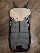 Gesslein Indy Fußsack grau, schwarz, rot