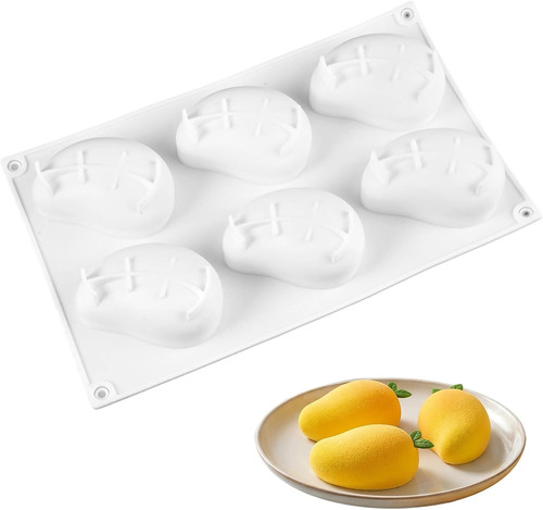 Mango silikonform 6er - mango, 3d