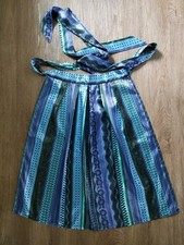 Dirndlschürze, lila/blau mit