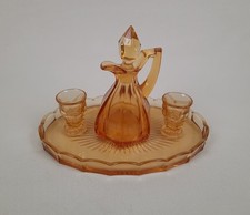 Altes Art Deco Kristall Glas