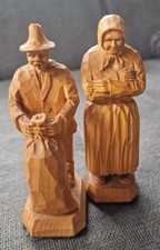 Bauernpaar-Handgeschnitzt-K7-Höhe ca. 13 cm