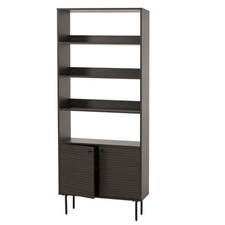 B-Ware Bücherregal MCW-N78, skandinavischer Stil 200x80x30cm, dunkelbraun