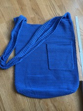 CLOSED Häkeltasche, blau, top