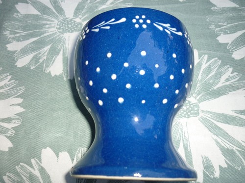 Retro blumentopf keramik - retro, blau