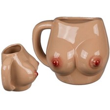 Tasse Brüste Boob Mug Kaffee Tee Becher als Geschenk Junggesellenabschied Fun