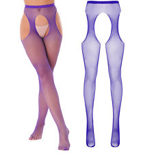 DE Damen Sexy Stretchy Strumpfhose Netzstrümpfe Bodystockings Gamaschen Dessous
