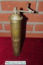 Kleinkunst Nr. 361, Pfeffermühle, groß, Messing, schwer, alt,