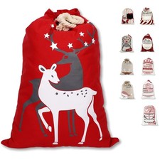 Weihnachtssack Santa Sack Geschenkbeutel Kordelzug Tüte Dekoration