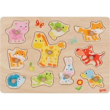 Goki Steckpuzzle Tierkinder 10