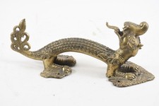 Q40U48- Antiker Asiatika Bronze Drache als Griff Türgriff 