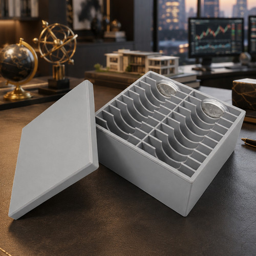 Münzbox mit deckel für - mit, 20