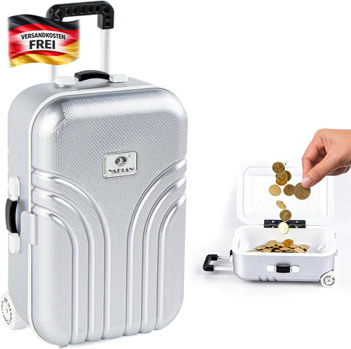 Mini spardose koffer geld - koffer,
