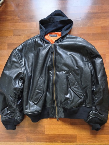 Balenciaga hooded leather - balenciaga,
