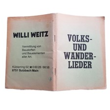 Liederbüchlein Werbung Willi
