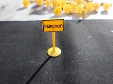 Siku Plastik  Schild Verkehrs- Zeichen V 258 Ortstafel München