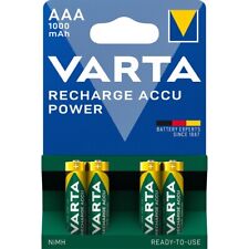 4x VARTA-Akku 1,2V Micro AAA HR03 1000mAh 5703 Rechargeable Accu R2U ReadyToUse