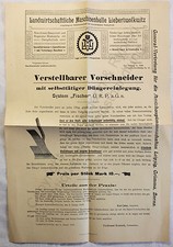 Originial werbeblatt landwirt - werbeblatt,