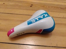 STYX Fahrradsattel  gebraucht  guter Zustand weiss blau