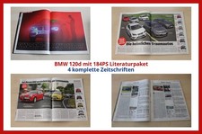 BMW 120d mit 184PS Literaturpaket - 4 komplette Zeitschriften