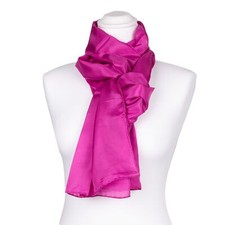 Seidenschal Halstuch Schal pink rosa Seide 180x45cm