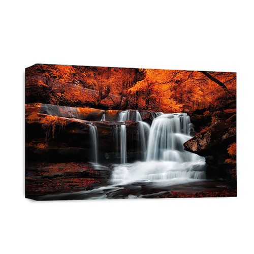 Wasserfall landschaft wandbild - wasserfall,