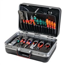 PARAT Werkzeugkoffer SILVER Style 27 genähte Einsteckfächer frei unterteilbar