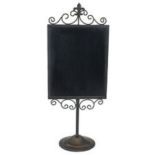 Standtafel Schwarz Antik Tafel Stehtafel Kreidetafel Dekotafel Tisch-Tafel Deko