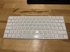 Apple Magic Wireless Keyboard Tastatur 2 A1644 Akku weiß Bluetooth QWERTZ