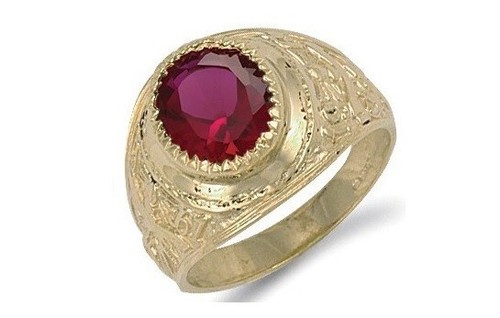 Massiver gold college ring - college,