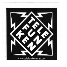 Telefunken Effekt Effects Micro Recording Studio Gitarre Sticker Aufkleber