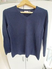 Dunkelblauer Kaschmirpulli Gr