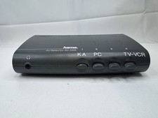 Hama AV-Selector AV-700S – Video/Audio Umschaltbox 4-fach RCA & S-Video