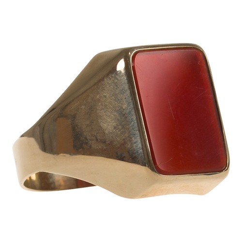 Herren ring gold 333 mit - herren,