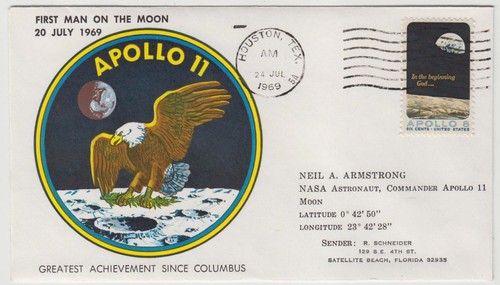 Brief apollo mondlandung - brief,