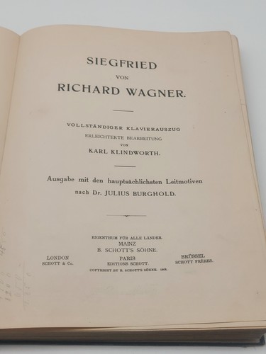 Klavierauszug richard wagner - klavierauszug,