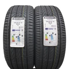 225 55 16 2x CONTINENTAL 225/55 R16 95W Ultra Sommerreifen 2022 WIE NEU VOLL