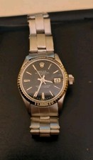 Rolex Lady 6917 Vintage Plaxiglass Glas 1978 Stahl Oyster Armband Uhr.