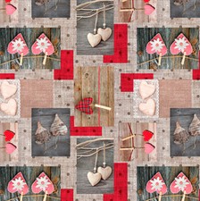 PVC Tischdecke Herz 2