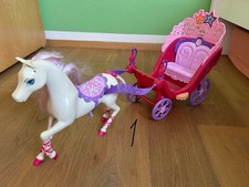 Barbie Pferdekutsche + 4 Pferde zur Auswahl