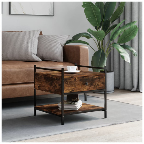 Couchtisch raucheiche 50x50x50 - couchtisch,