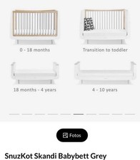 Mitwachsendes Bett Babybett/Kinderbett/Juniorbett/ Sofa von SnuzKot 