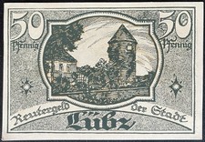 50 Pfennig  Lübz Reutergeld