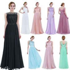 Festliche Kleider Brautjungfer Hochzeit Cocktailkleid Langes Abendkleider Damen