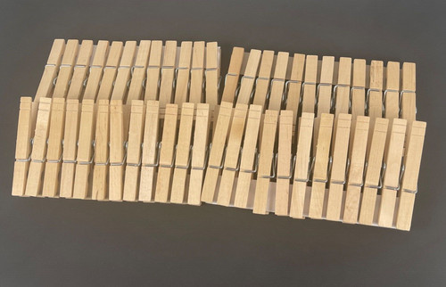 Holzwäscheklammern aus - 48,